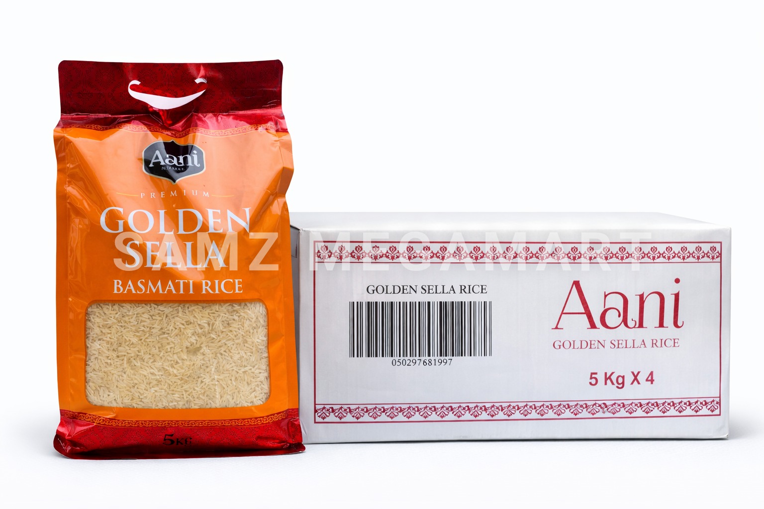 Buy Aani Premium Golden Sella Basmati Rice 4×5kg in Lagos | Samz Megamart