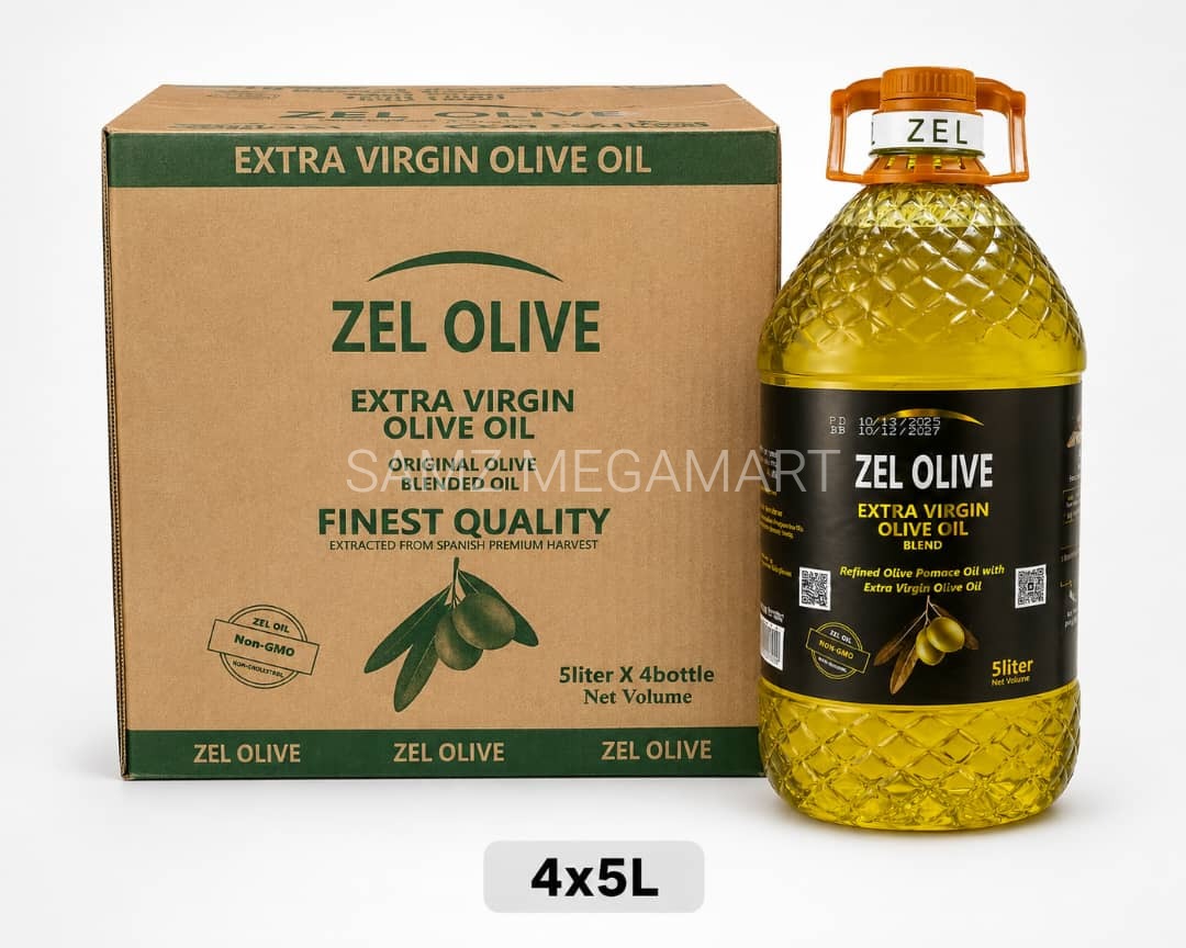 Buy ZEL Olive Oil Extra Virgin Blend 4x5L — Samz Megamart